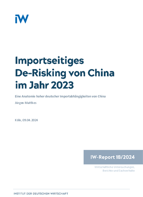 An anatomy of high German import dependencies on China