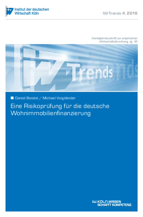 A Risk Assessment for Residential Property Financing in Germany