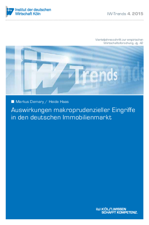 The Consequences of Macroprudential Interventions in the German Property Market