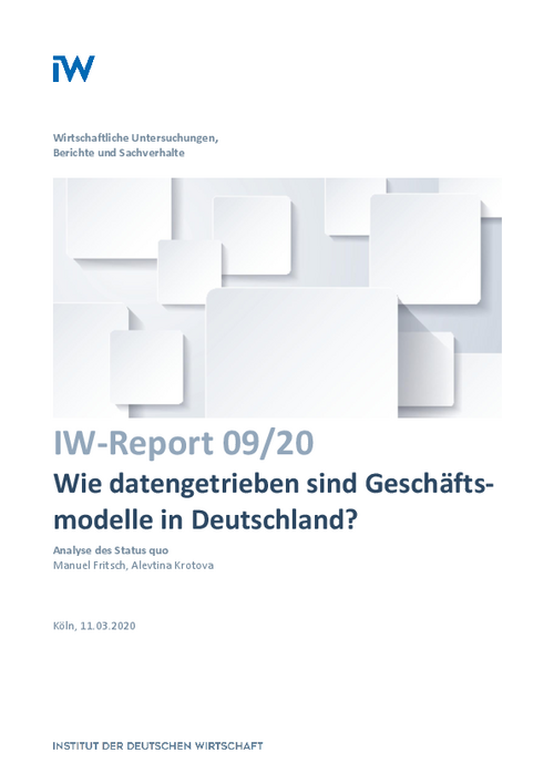 How Data-Driven are Business Models in Germany?