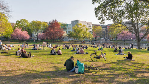 Weinberg park in Berlin, Germany.