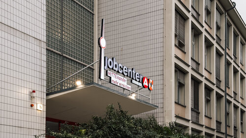 Side view of Jobcenter Berlin Wedding office building