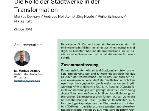 Die Rolle der Stadtwerke in der Transformation