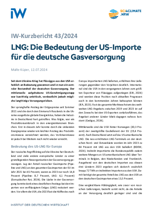 Die Bedeutung der US-Importe für die deutsche Gasversorgung