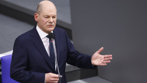 Bundeskanzler Scholz im Bundestag