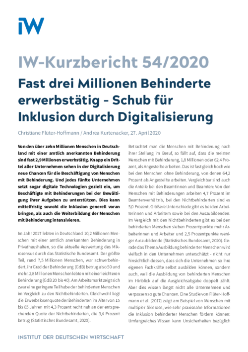 Schub für Inklusion durch Digitalisierung