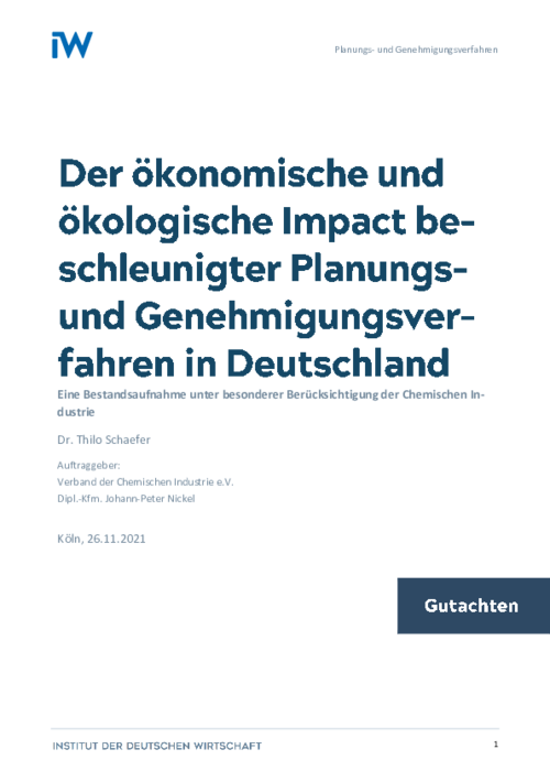 Der ökonomische und ökologische Impact beschleunigter Planungs- und Genehmigungsverfahren in Deutschland