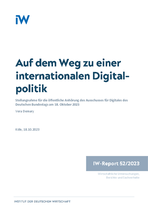Auf dem Weg zu einer internationalen Digitalpolitik