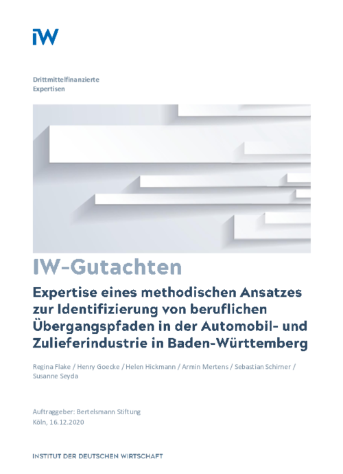 Identifizierung von beruflichen Übergangspfaden in der Automobil- und Zulieferindustrie in Baden-Württemberg