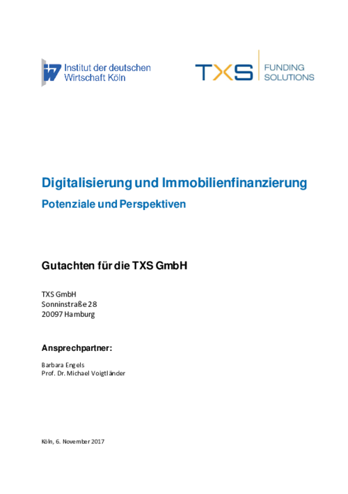 Digitalisierung und Immobilienfinanzierung