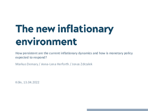 How persistent are the current inflationary dynamics and how is monetary policy expected to respond?