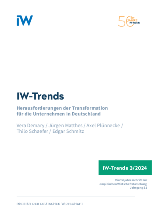 Herausforderungen der Transformation für die Unternehmen in Deutschland