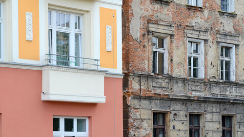 Renovated facade Renovated facade