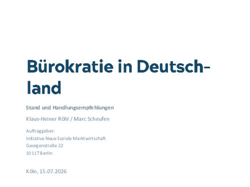 Stand und Handlungsempfehlungen