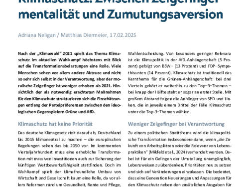 Zwischen Zeigefingermentalität und Zumutungsaversion
