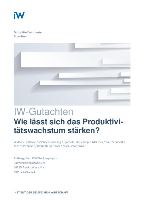 Wie lässt sich das Produktivitätswachstum stärken?
