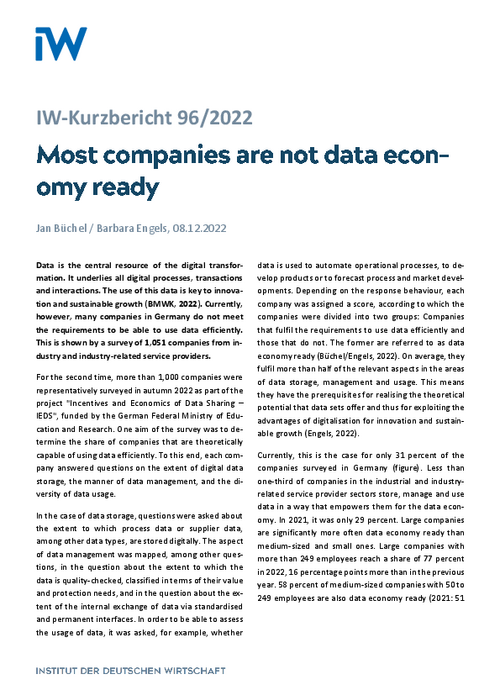 Most companies are not data economy ready
