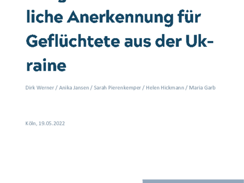 Integration through professional recognition for refugees from the Ukraine