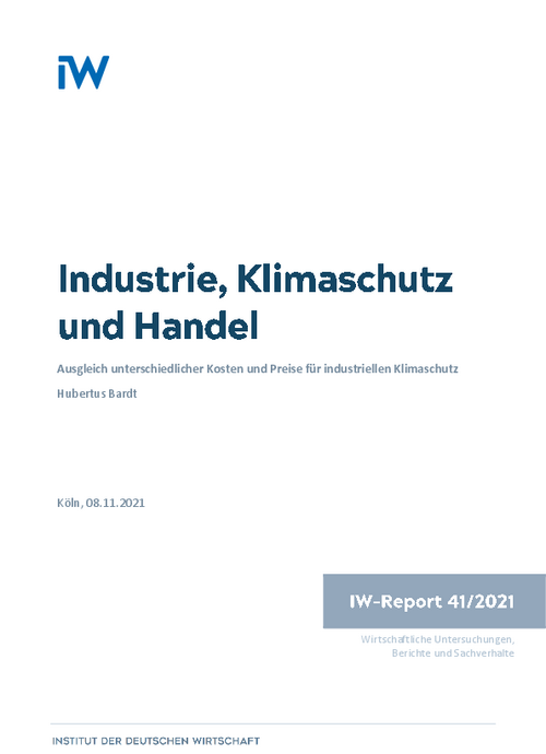 Balancing different costs and prices for industrial climate protection