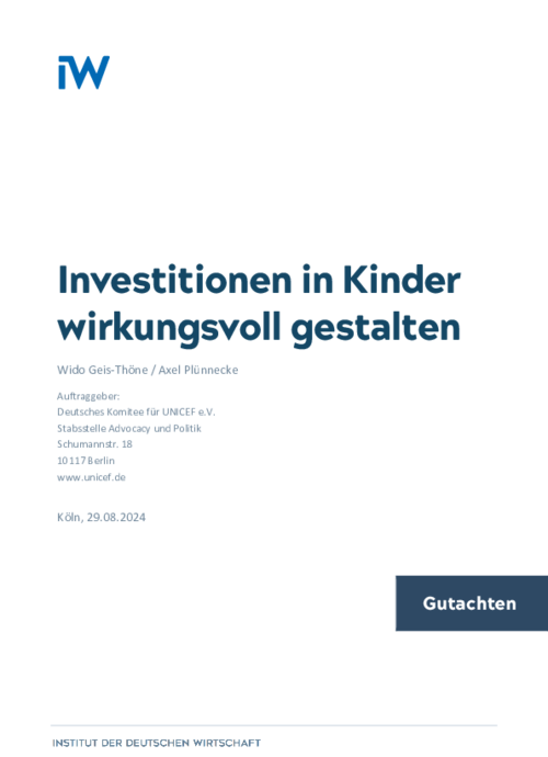 Investitionen in Kinder wirkungsvoll gestalten