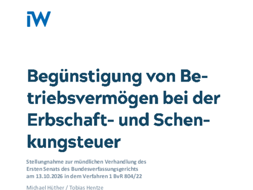 Stellungnahme zur mündlichen Verhandlung des Ersten Senats des Bundesverfassungsgerichts am 13.10.2026 in dem Verfahren 1 BvR 804/22