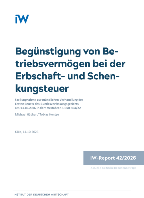 Stellungnahme zur mündlichen Verhandlung des Ersten Senats des Bundesverfassungsgerichts am 13.10.2026 in dem Verfahren 1 BvR 804/22