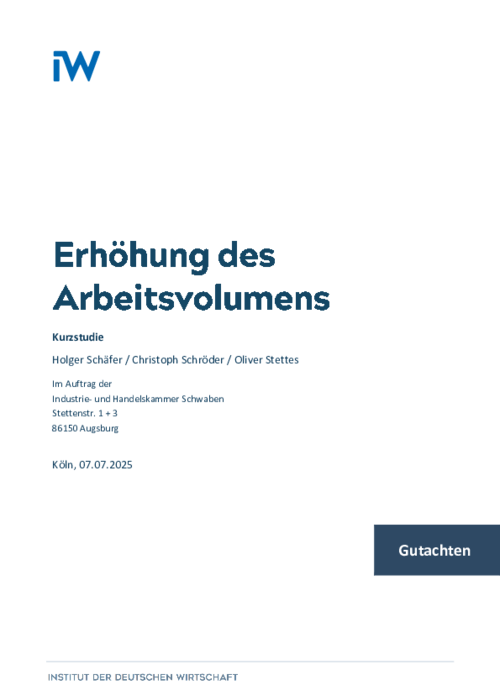 Erhöhung des Arbeitsvolumens