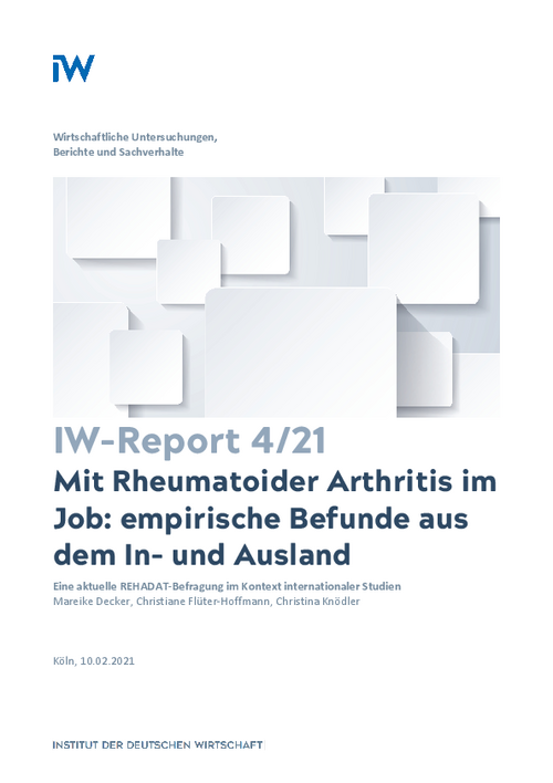Mit Rheumatoider Arthritis im Job: Empirische Befunde aus dem In- und Ausland