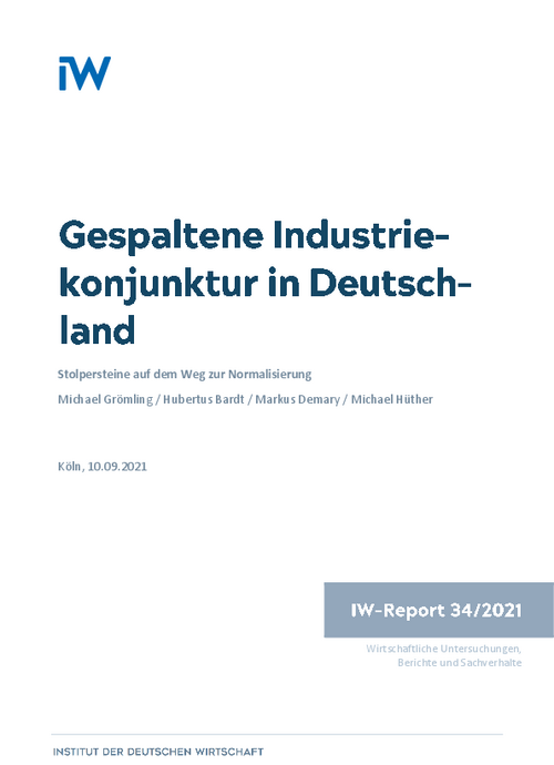 Gespaltene Industriekonjunktur in Deutschland