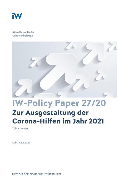 Zur Ausgestaltung der Corona-Hilfen im Jahr 2021