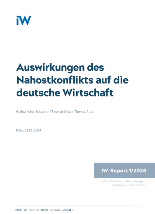 Auswirkungen des Nahostkonflikts auf die deutsche Wirtschaft