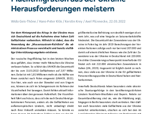 Fluchtmigration aus der Ukraine – Herausforderungen meistern
