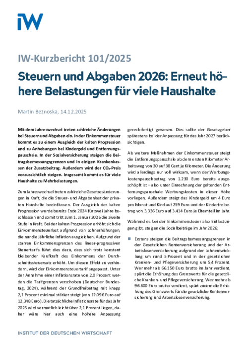 IW-Kurzbericht 101/2025