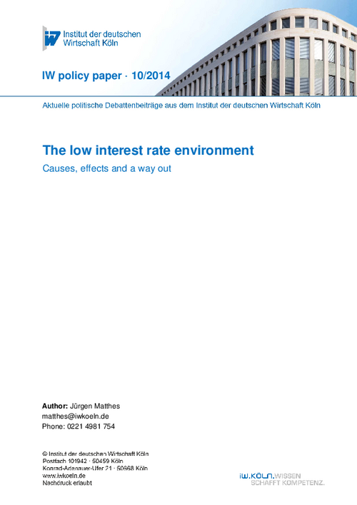 The low interest rate environment