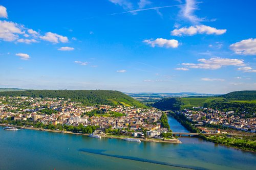Die Stadt Bingen in Rheinland-Pfalz. Der Landkreis in der Nähe von Mainz führt das Dynamik-Ranking an. 