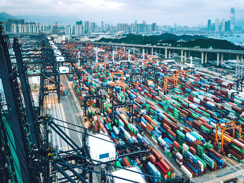 Hafen in China.