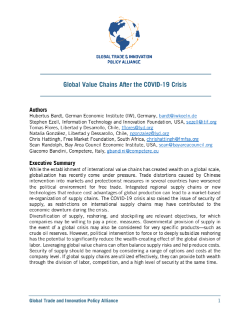 Global Value Chains After the COVID-19 Crisis