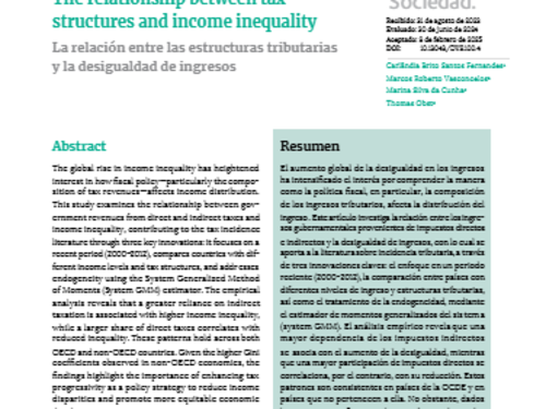 The relationship between tax structures and income inequality