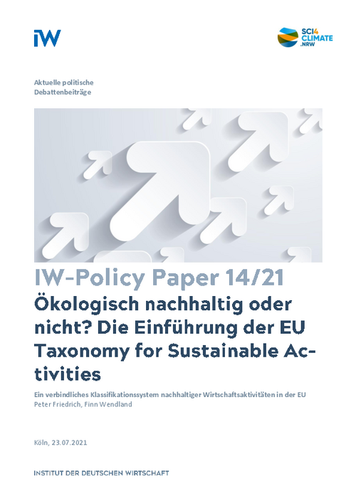 The introduction of the EU Taxonomy for Sustainable Activities