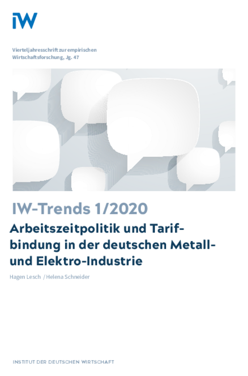 Arbeitszeitpolitik und Tarifbindung in der deutschen Metall- und Elektro-Industrie