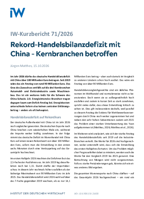 IW-Kurzbericht 71/2026