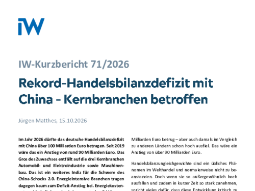IW-Kurzbericht 71/2026 IW-Kurzbericht 71/2026