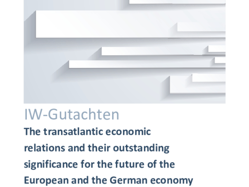 The transatlantic economic relations and their outstanding significance for the future of the European and the German economy