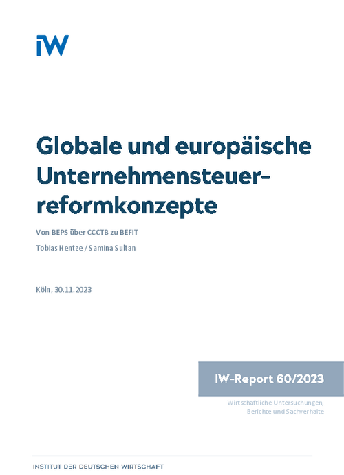 Global and European corporate tax reform concepts