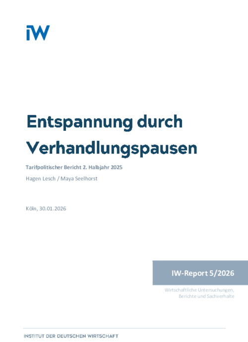 Entspannung durch Verhandlungspausen