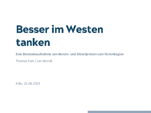 Better in the West refuel – An inventory of gasoline and diesel prices at the start of the vacations