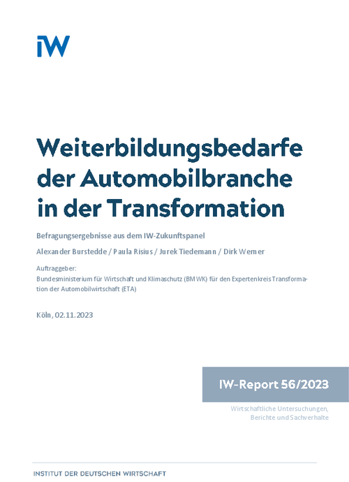 Further training needs of the automotive industry in transformation