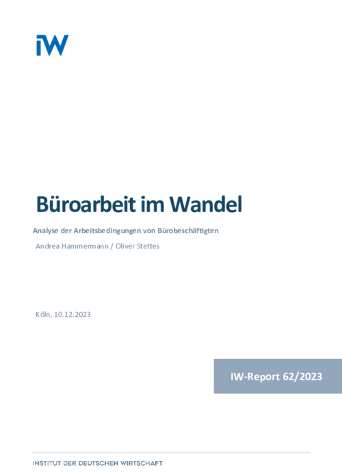 Analysis of the working conditions of office workers