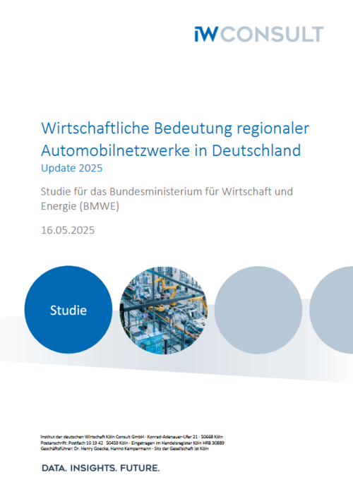 Wirtschaftliche Bedeutung regionaler Automobilnetzwerke in Deutschland - Update 2025