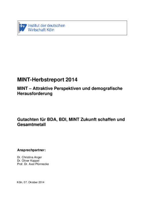 MINT-Herbstreport 2014